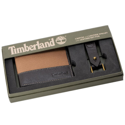 Image of סט ארנק ומחזיק מפתחות טימברלנד - TIMBERLAND דגם NP0379